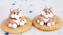 【かわいいメレンゲクッキー】柴犬の作り方/動物/ホワイトデーにも♪【Cute Meringue Cookies】Shiba Inu/Shiba Dog/Japanese spitz/Hachi