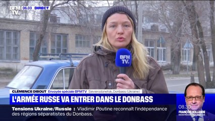 Ukraine: dans le Donbass, l'armée russe est attendue avec inquiétude