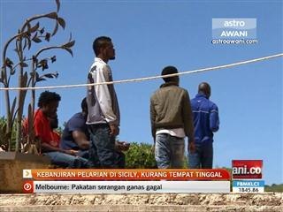 Kebanjiran pelarian di Sicily, kurang tempat tinggal