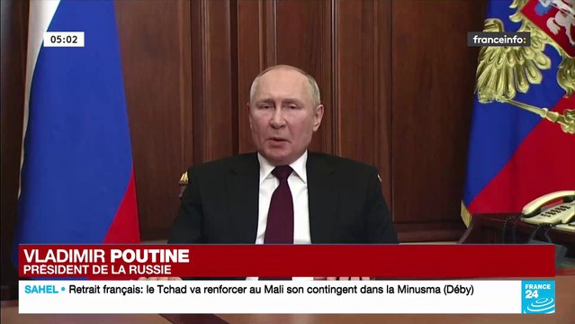 Crise en Ukraine - Le président russe Vladimir Poutine a choisi cette nuit de défier les Occidentaux en ordonnant à ses troupes d'entrer dans les territoires séparatistes