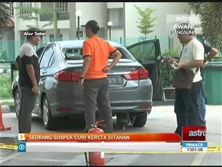 Seorang suspek curi kereta ditahan