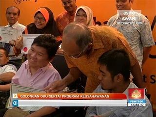 Golongan OKU sertai program keusahawanan