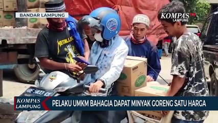 Pelaku UMKM Bahagia Dapat Minyak Goreng Satu Harga
