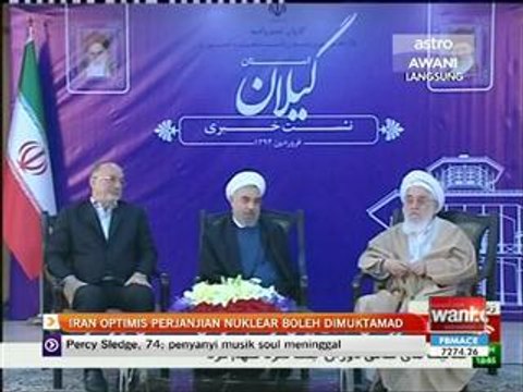 Iran optimis perjanjian nuklear boleh dimuktamad