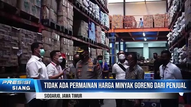 Kapolresta Sidoarjo Sidak Minyak Goreng di Gudang Retail Modern