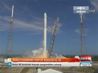 Space X dilancar, hantar bekalan ke ISS