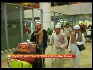 Semua pelajar Perak di Yaman sudah dibawa pulang