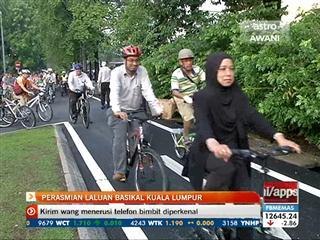 Perasmian laluan basikal Kuala Lumpur