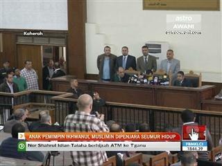 Anak pemimpin Ikhwanul Muslimin dipenjara seumur hidup