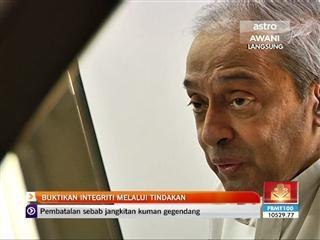 Buktikan integriti melalui tindakan