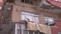 Küçükçekmece'de balkonu çöken vatandaş: 