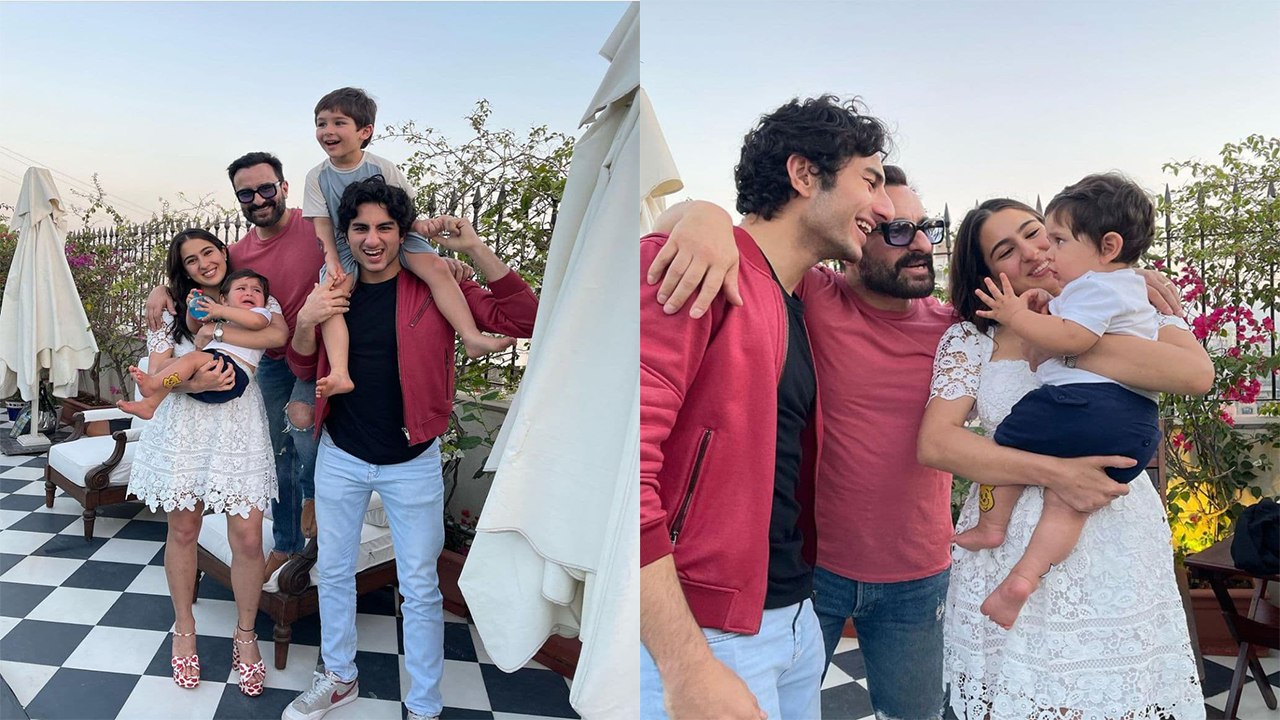 Sara Ali Khan ने भाई Jeh  के जन्मदिन पर share कीं Family Photos,Taimur Jeh के साथ की खूब मस्ती