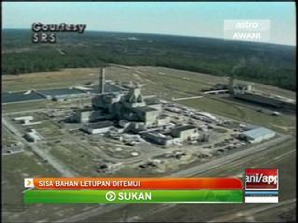 Sisa bahan letupan ditemui
