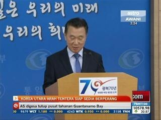 Korea Utara arah tentera siap sedia berperang