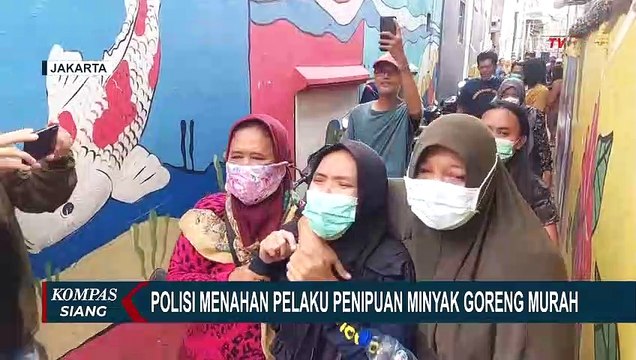 Dijemput Polisi, Pelaku Penipuan Minyak Goreng Murah Teriak & Menangis