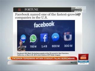 Facebook tersenarai antara syarikat paling berkembang