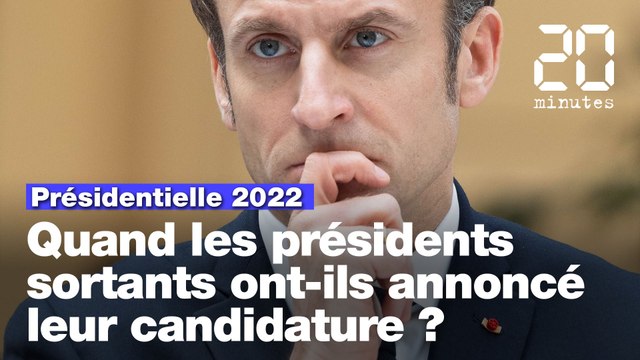 Le candidat Macron se fait désirer ... Les autres présidents sortants en ont-ils fait autant ?