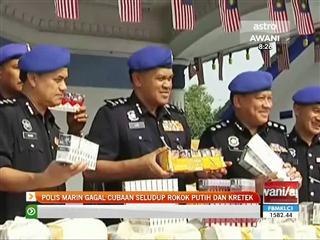 Polis marin gagalkan cubaan seludup rokok putih dan kretek