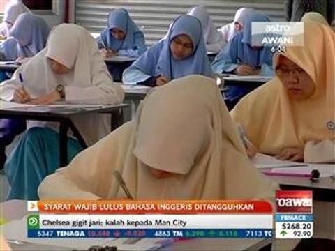 Syarat wajib lulus Bahasa Inggeris ditangguhkan