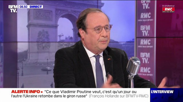 François Hollande: S'il y avait un président de la République qui épousait les thèses de Vladimir Poutine, ça serait extrêmement grave