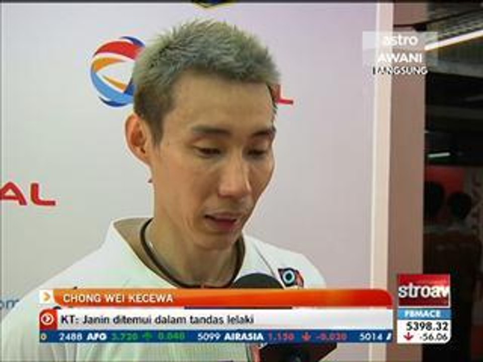 Lee Chong Wei kecewa