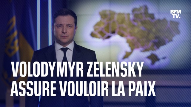 Nous n'avons peur de rien ni de personne Volodymyr Zelensky s'exprime après que Vladimir ait reconnu l'indépendance des territoires séparatistes de l'Est de l'Ukraine