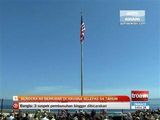 Bendera AS berkibar di Havana selepas 54 tahun