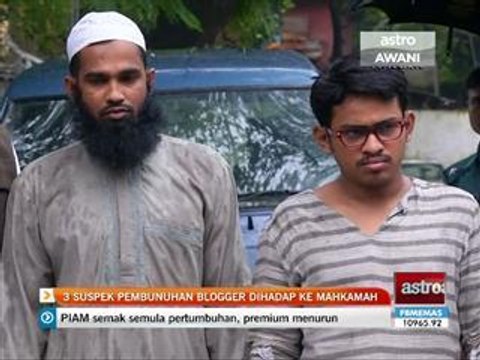 3 suspek pembunuhan blogger dihadap ke mahkamah