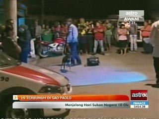 19 terbunuh tembak-menembak di Sao Paolo