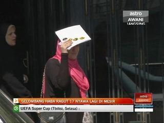 Gelombang haba ragut 17 nyawa lagi di Mesir