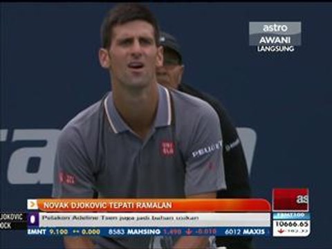 ATP Piala Rogers: Novak Djokovic tepati ramalan