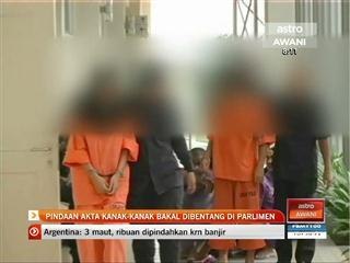 Pindaan akta kanak-kanak bakal dibentang di Parlimen