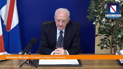 Covid, De Luca: "Campania verso la zona bianca"