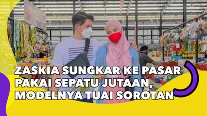 Zaskia Sungkar ke Pasar Tradisional Pakai Sepatu Jutaan, Modelnya Tuai Sorotan