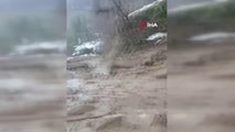 Kastamonu'da heyelanlar devam ediyor... Kar sularının erimesiyle kopan toprak kütlesi, köy yolunu ulaşıma kapadı