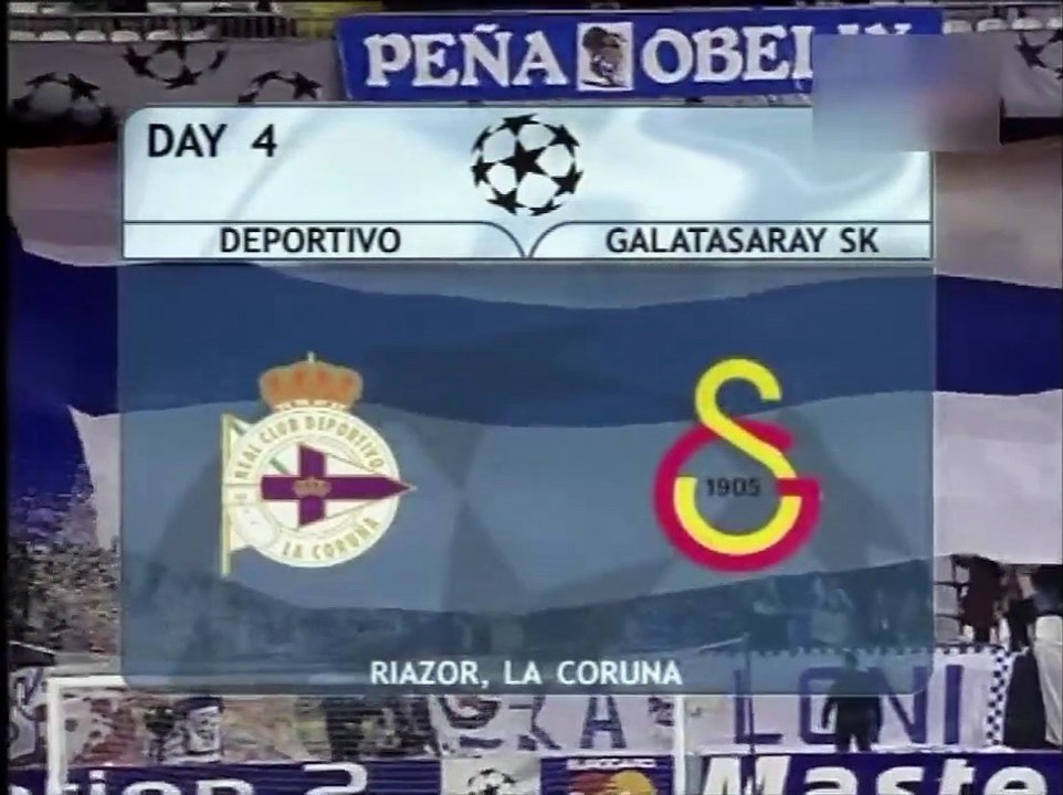 Deportivo de La Coruna 2-0 Galatasaray 20.02.2001 - 2000-2001 UEFA Champions League 2nd Group Round Group B Matchday 3