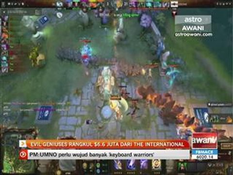 Evil Geniuses rangkul USD6.6 juta dari The International