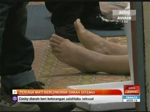 Peniaga mati berlumuran darah ditemui