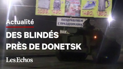 Des blindés et des véhicules militaires aperçus près de Donetsk