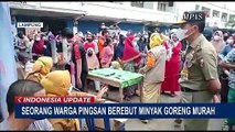 Berdesakan Antre Minyak Goreng Murah di Lampung, Satu Warga Pingsan Akibat Terjepit