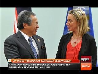 EU hasrat pelbagaikan kerjasama dengan ASEAN
