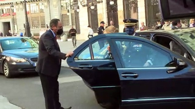 La reina Sofía llega a la entrega de los “premios iberoamericanos de mecenazgo”