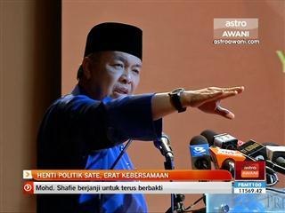 Henti politik sate, erat kebersamaan - Zahid Hamidi