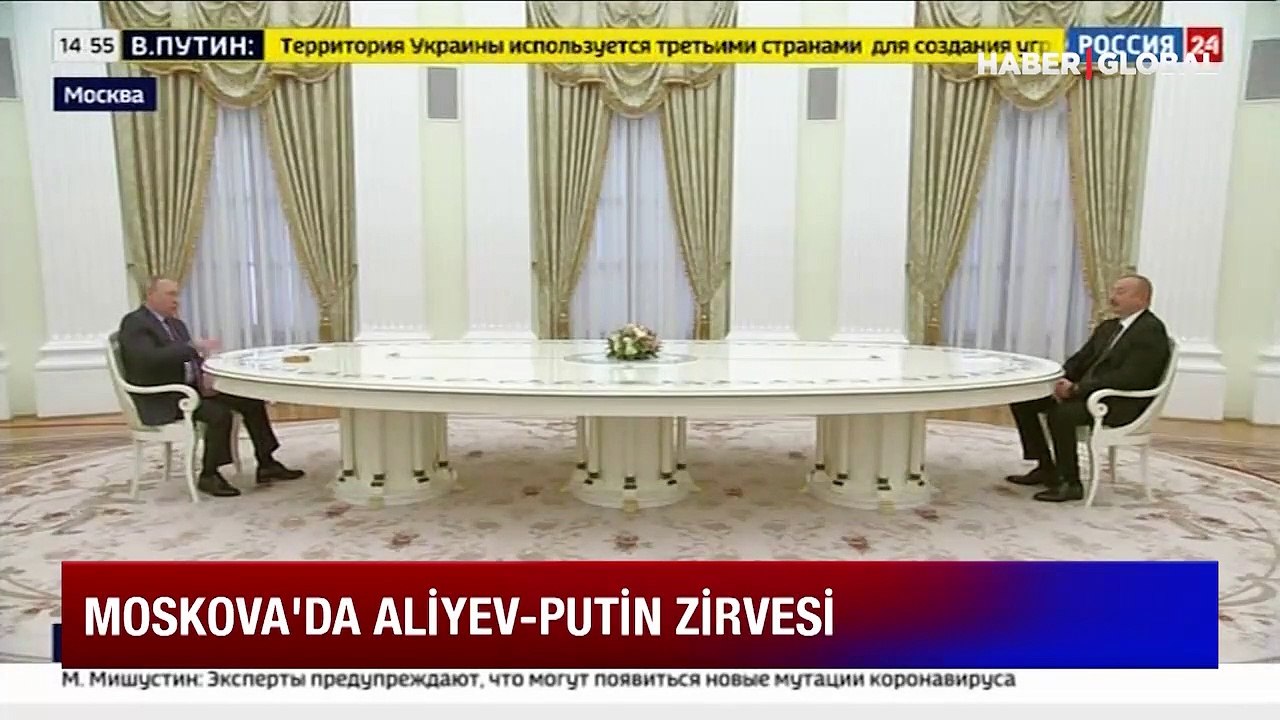 Son dakika! Moskova'da Putin-Aliyev görüşmesi! İki liderden açıklamalar