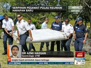 Serpihan pesawat Pulau Reunion harapan baru