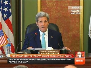Kerry gesa Mesir ke hadapan dengan pembaharuan politik