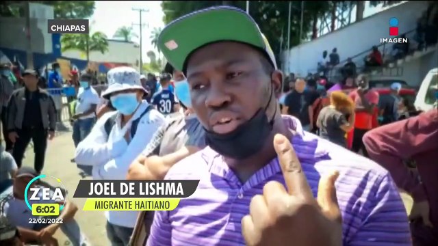 Migrantes chocan con la Guardia Nacional en Chiapas; exigen ser atendidos por en el INM