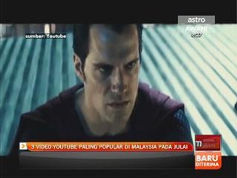 3 video YouTube paling popular di Malaysia pada Julai