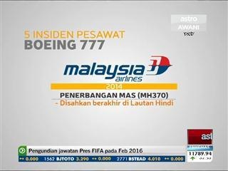 Fakta: 5 Insiden membabitkan pesawat Boeng 777