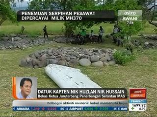 Penemuan serpihan pesawat dipercayai milik MH370